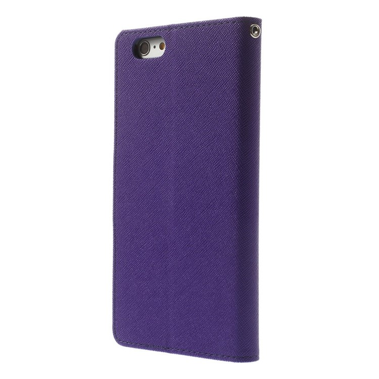 Mercury GOOSPERY Fancy Diary Wallet Leather Case for iPhone 6 Plus / 6s Plus w/ Stand - Purple-2