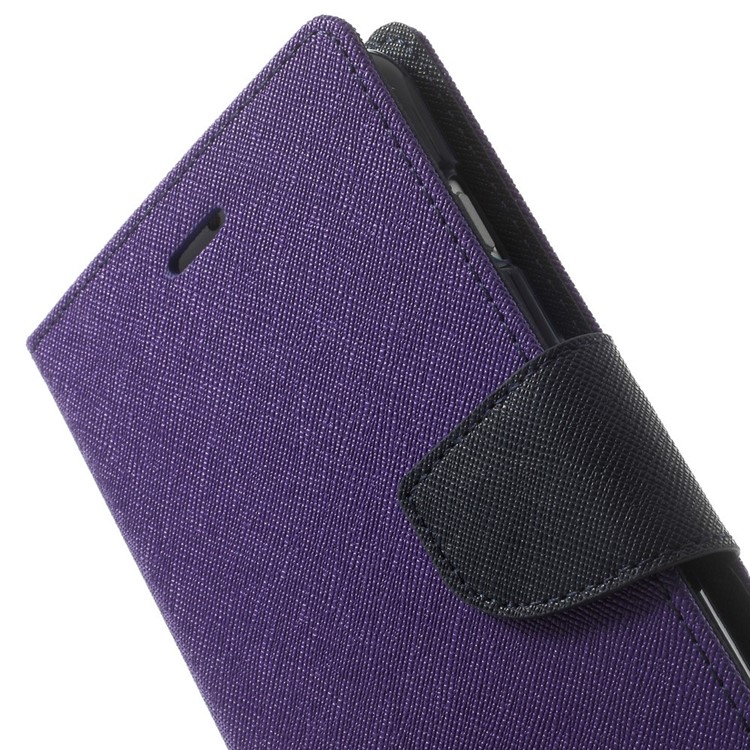 Mercury GOOSPERY Fancy Diary Wallet Leather Case for iPhone 6 Plus / 6s Plus w/ Stand - Purple-9