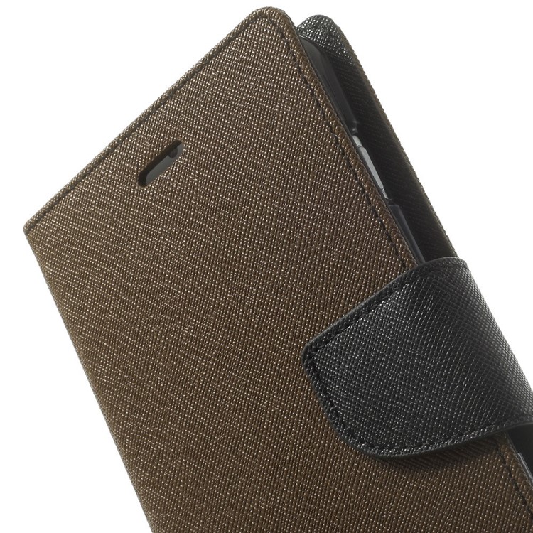 Mercury GOOSPERY Fancy Diary Leather Case for iPhone 6 Plus / 6s Plus w/ Stand - Brown-8