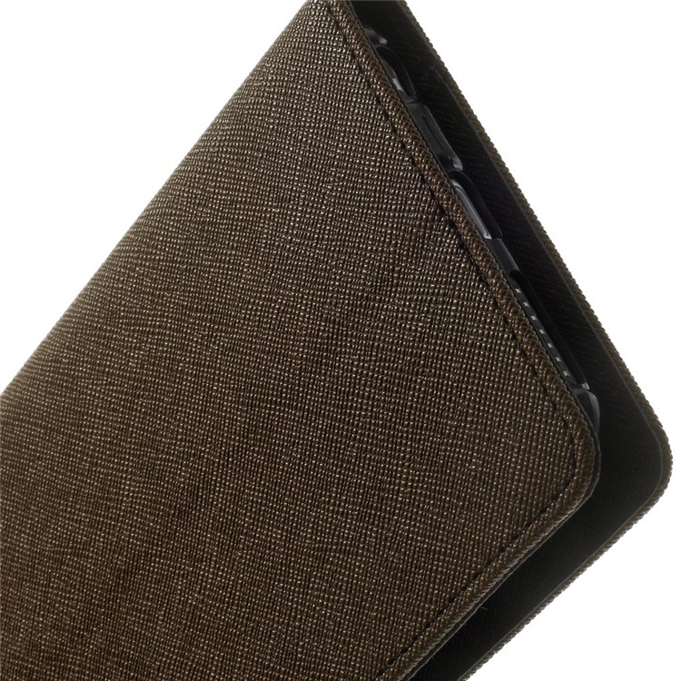 Mercury GOOSPERY Fancy Diary Leather Case for iPhone 6 Plus / 6s Plus w/ Stand - Brown-9