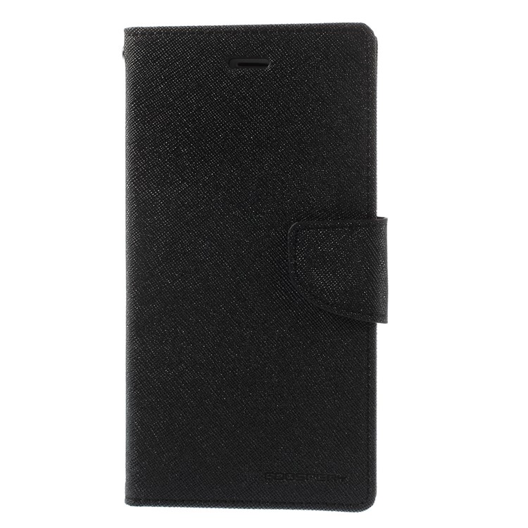 Mercury GOOSPERY Fancy Diary Leather Cover for iPhone 6 Plus / 6s Plus w/ Stand - Black-3