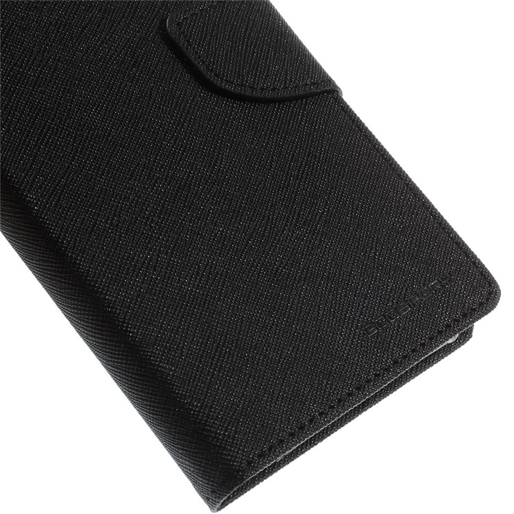 Mercury GOOSPERY Fancy Diary Leather Cover for iPhone 6 Plus / 6s Plus w/ Stand - Black-8