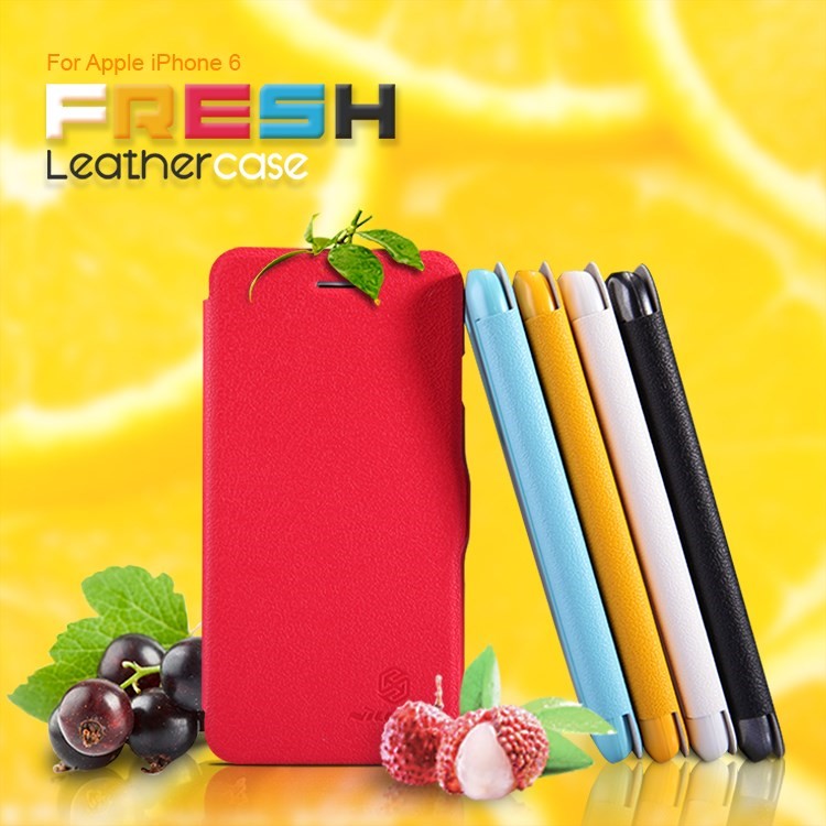 Nillkin Fresh Series Flip Leather Protective Case for iPhone 6 4.7 inch - Black-6
