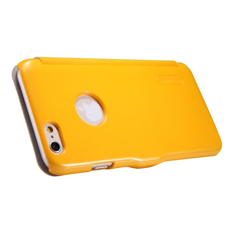 Nillkin Fresh Series Flip Leather Phone Case for iPhone 6 4.7 inch - Yellow-5