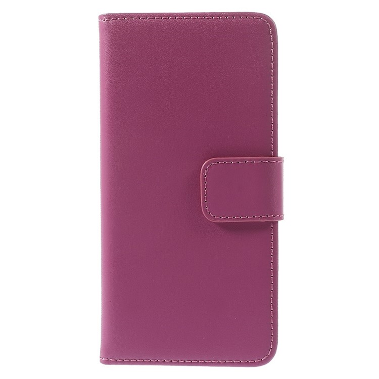 Genuine Split Leather Wallet Stand Case for iPhone 6s / 6 4.7 inch - Rose-3