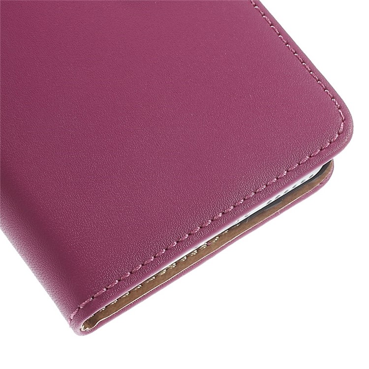 Genuine Split Leather Wallet Stand Case for iPhone 6s / 6 4.7 inch - Rose-9
