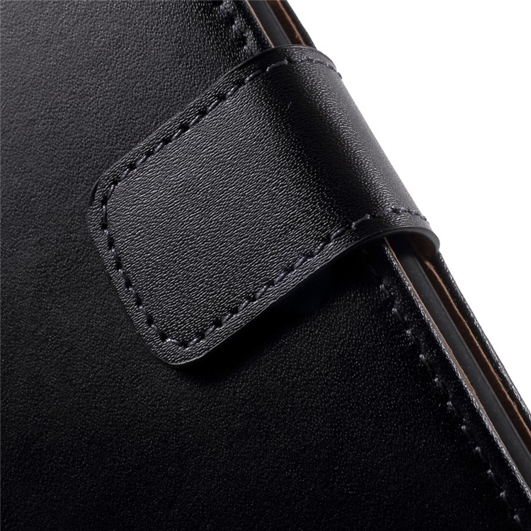 Genuine Split Leather Wallet Case for iPhone 6s 6 4.7 inch with Stand - Black-8