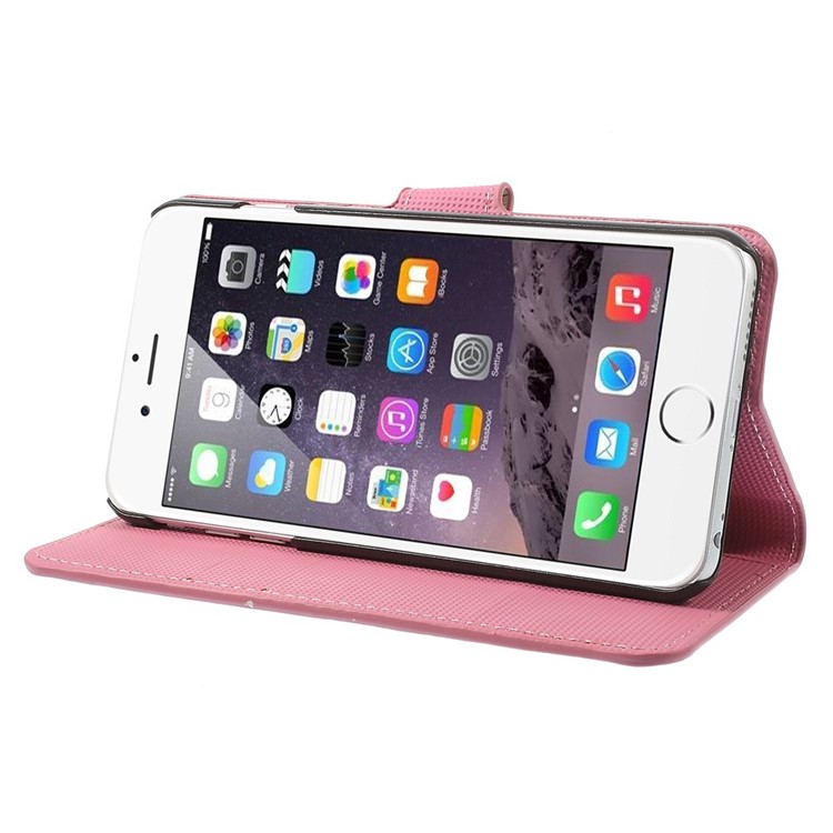 Vivid Butterfly Circles Leather Wallet Case for iPhone 6 Plus / 6s Plus 5.5 inch-4