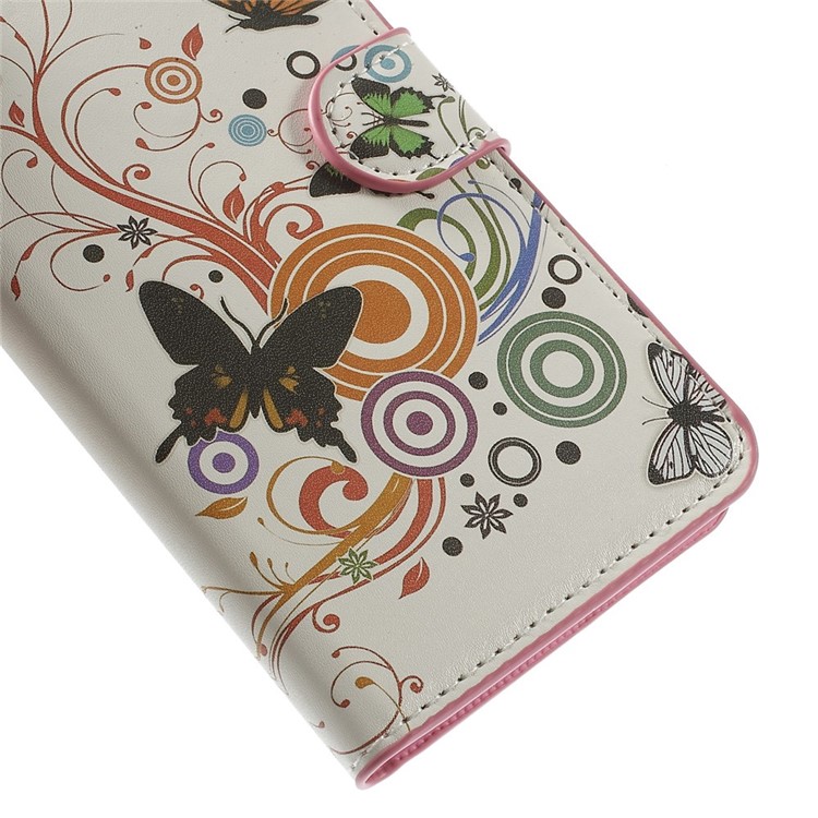 Vivid Butterfly Circles Leather Wallet Case for iPhone 6 Plus / 6s Plus 5.5 inch-7