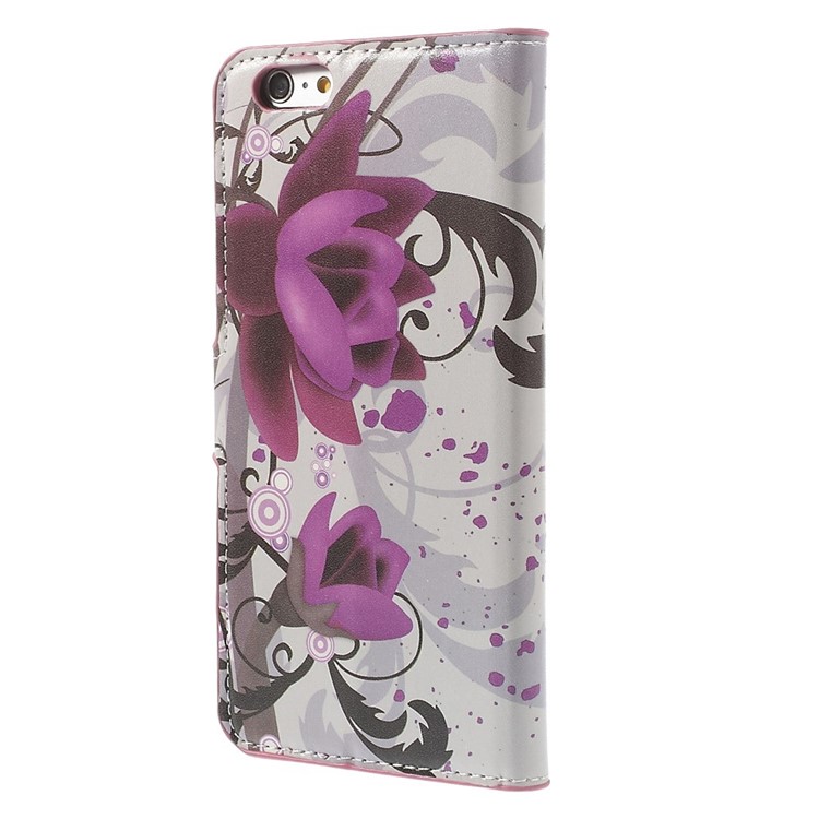 Lotus Flower Wallet Leather Skin Case for iPhone 6 Plus 5.5 inch-2