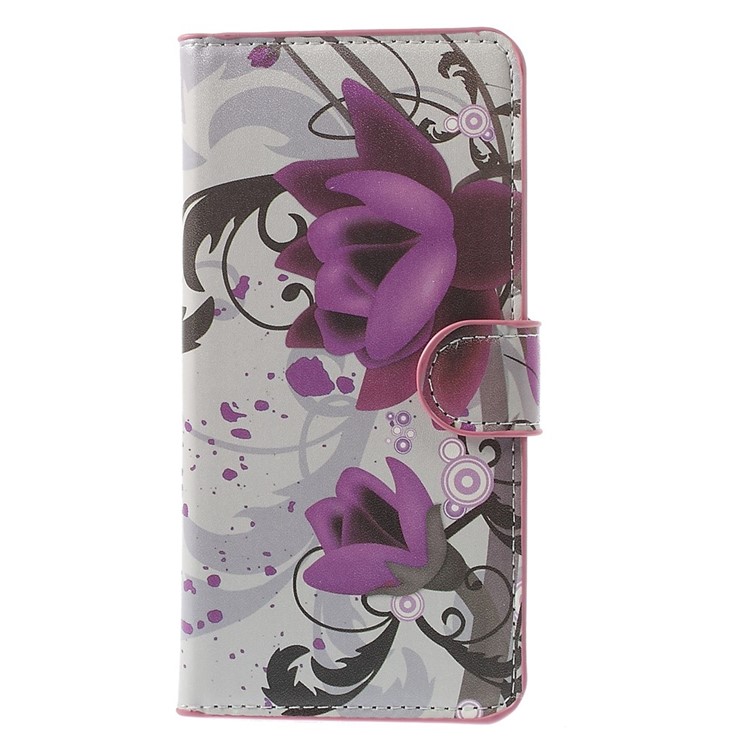 Lotus Flower Wallet Leather Skin Case for iPhone 6 Plus 5.5 inch-3