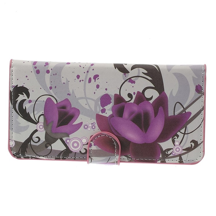 Lotus Flower Wallet Leather Skin Case for iPhone 6 Plus 5.5 inch-4