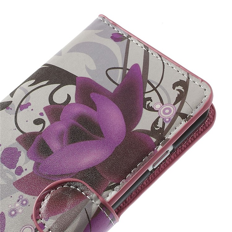 Lotus Flower Wallet Leather Skin Case for iPhone 6 Plus 5.5 inch-8