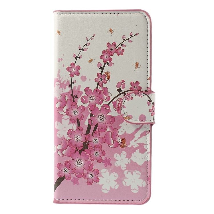 Pink Plum Wallet Leather Stand Case for iPhone 6 Plus 5.5 inch-3