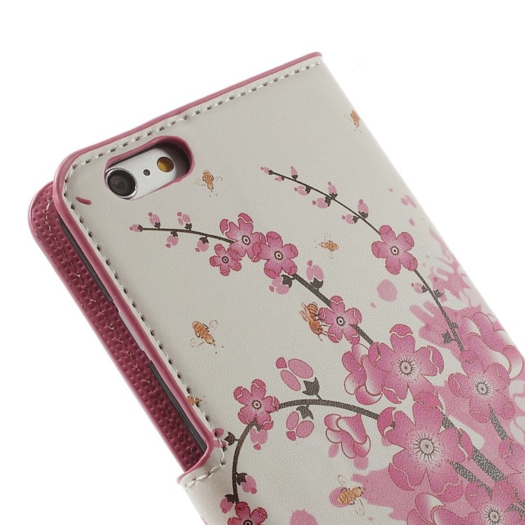 Pink Plum Wallet Leather Stand Case for iPhone 6 Plus 5.5 inch-8