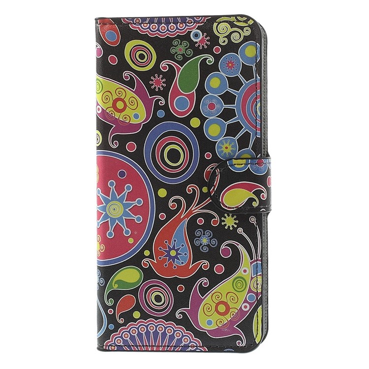 Paisley Flowers Wallet Leather Skin Cover for iPhone 6 Plus 5.5 inch-3