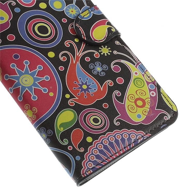 Paisley Flowers Wallet Leather Skin Cover for iPhone 6 Plus 5.5 inch-7