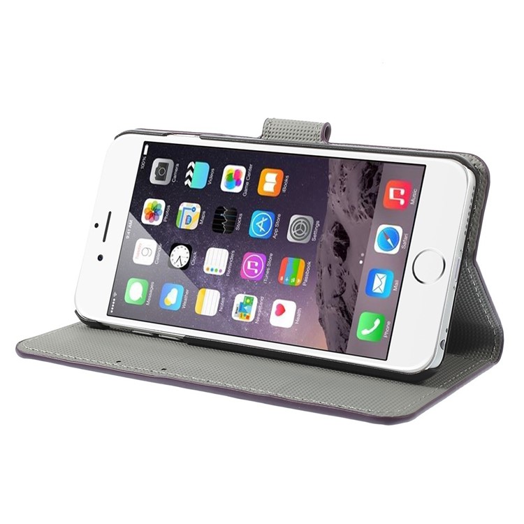 Colorful Meteor Wallet Leather Folio Case for iPhone 6s Plus / 6 Plus 5.5 inch-4
