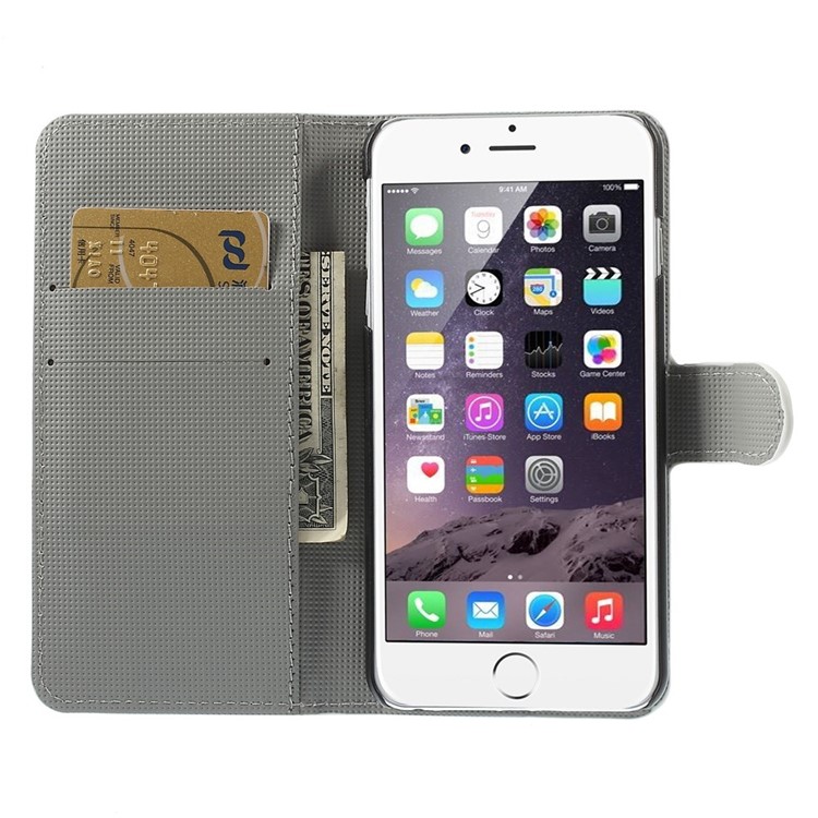 Fashion Zebra Leather Folio Stand Case for iPhone 6s Plus / 6 Plus 5.5 inch-6