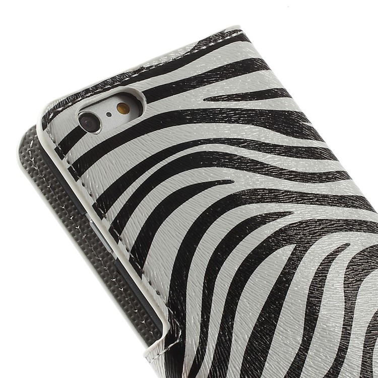 Fashion Zebra Leather Folio Stand Case for iPhone 6s Plus / 6 Plus 5.5 inch-8