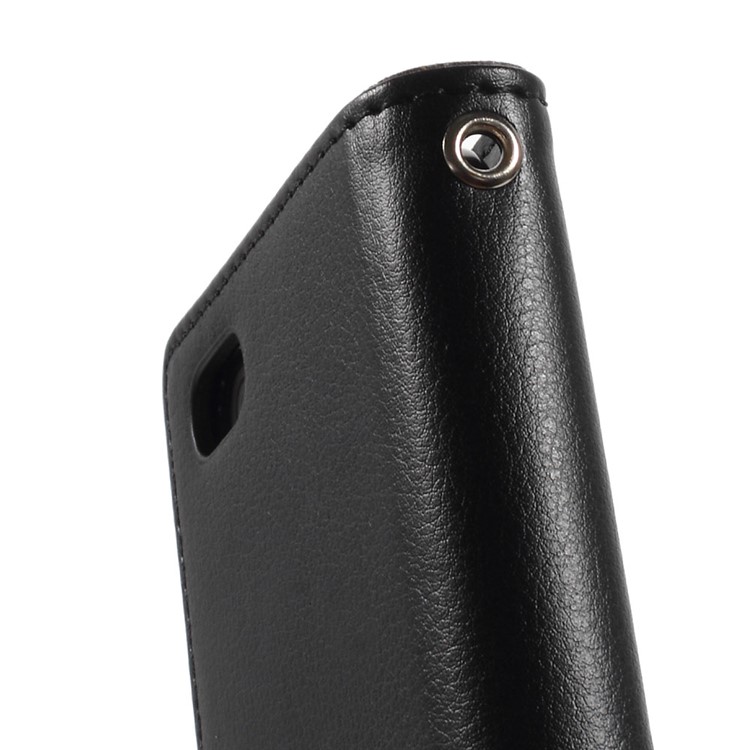 Mercury GOOSPERY Rich Diary Leather Card Holder Case for iPhone SE 5s 5 - Black-6