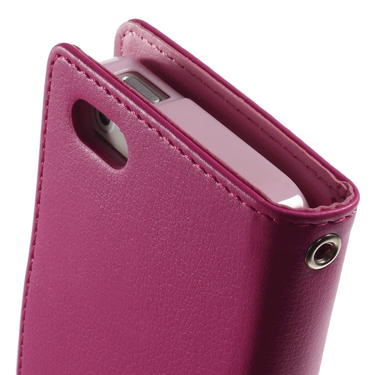 Mercury GOOSPERY Rich Diary Leather Card Holder Case for iPhone SE 5s 5 - Rose-5