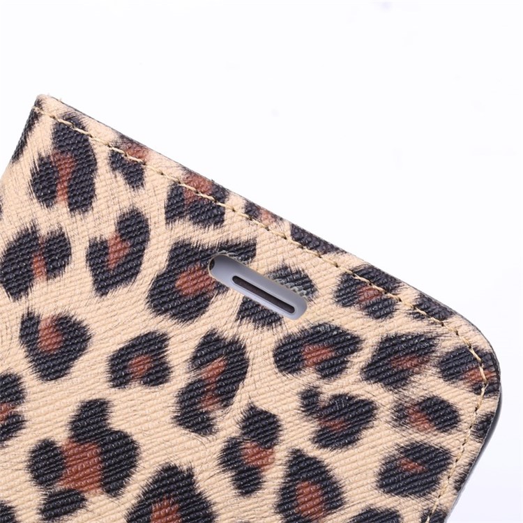 Leopard Wallet Leather Case for iPhone 6s Plus / 6 Plus w/ Stand - Brown-10