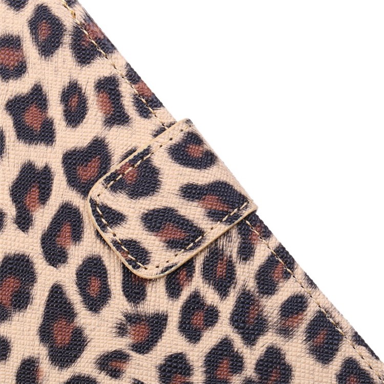 Leopard Wallet Leather Case for iPhone 6s Plus / 6 Plus w/ Stand - Brown-11