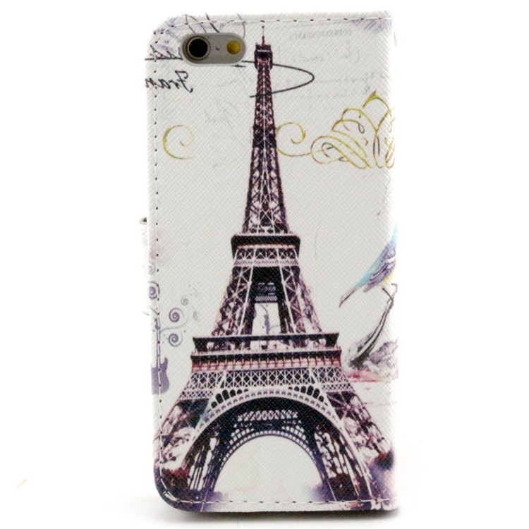 Famous Eiffel Tower Magnetic Leather Case Stand for iPhone 6s / 6-2