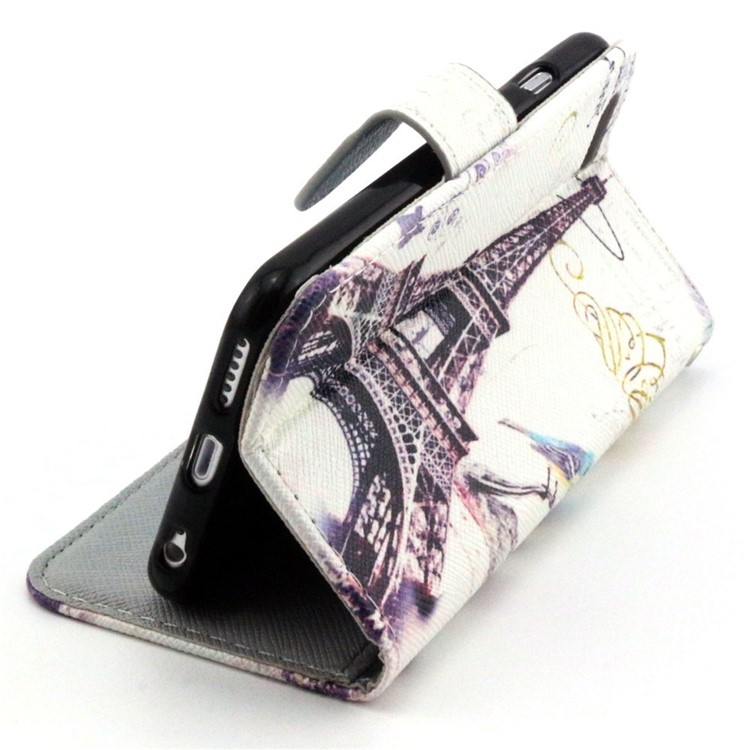 Famous Eiffel Tower Magnetic Leather Case Stand for iPhone 6s / 6-5
