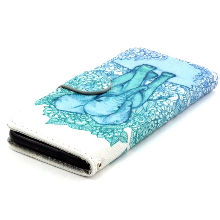Giant Elephant Leather Stand Cover w/ Card Slots for iPhone 6s / 6-3