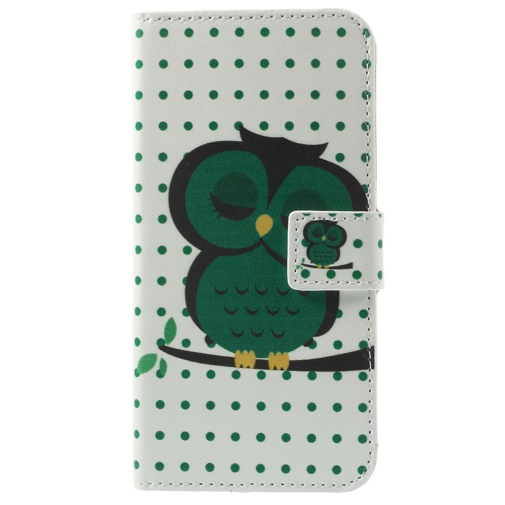 Polka Dots & Owl Leather Wallet Stand Cover for iPhone 6s / 6 4.7 inch-3