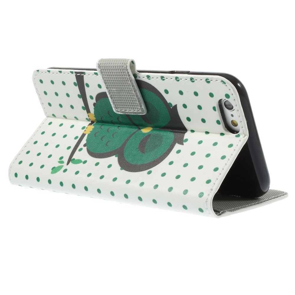 Polka Dots & Owl Leather Wallet Stand Cover for iPhone 6s / 6 4.7 inch-6