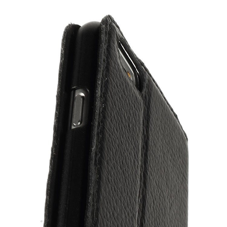 Doormoon Window View Litchi Texture Genuine Leather Stand Case for iPhone 6s 6 - Black-7