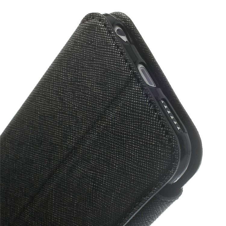 Roar Korea Diary View Window Leather Magnetic Case for iPhone 6s 6 w/ Stand - Black-10