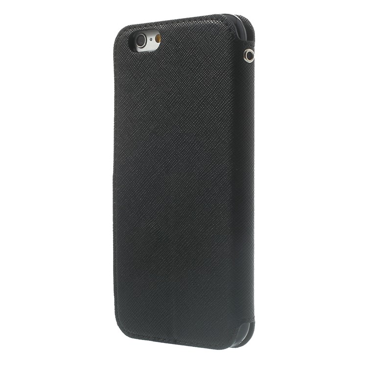 Roar Korea Diary View Window Leather Magnetic Case for iPhone 6s 6 w/ Stand - Black-2