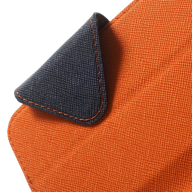 Roar Korea Diary View Window Leather Case for iPhone 6s 6 w/ Stand & Card Slot - Orange-6
