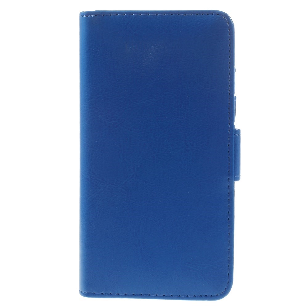 Crazy Horse Texture Folio Leather Wallet Stand Cover for iphone 6 / 6s - Blue-3