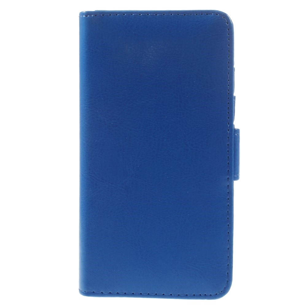 Crazy Horse Texture Folio Leather Willet Cover Para Iphone 6 / 6s - Azul-3