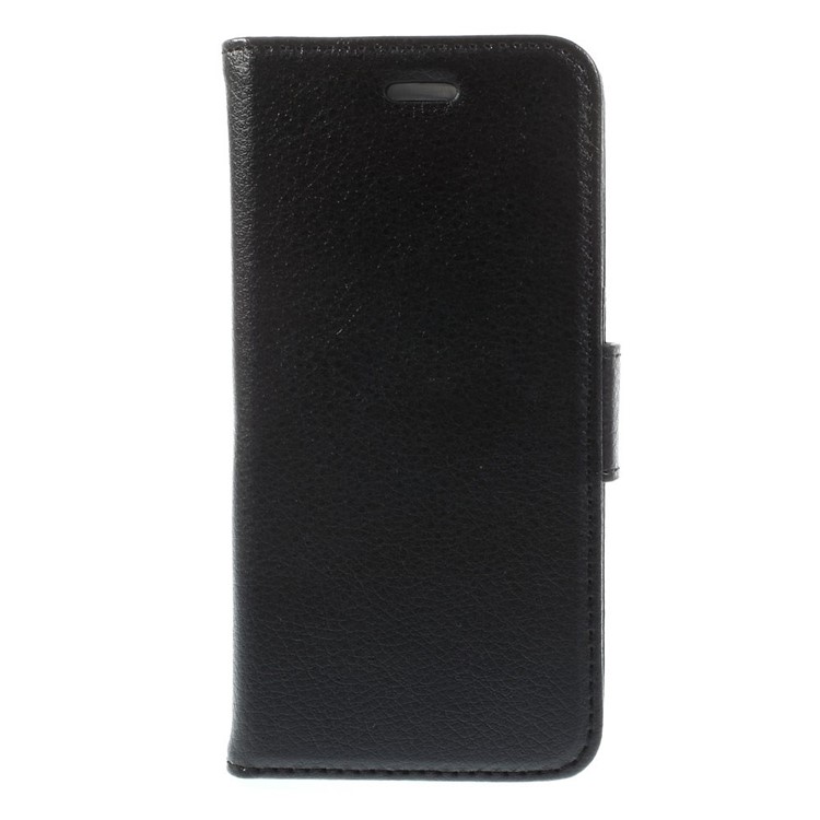 Litchi Texture PU Leather Wallet Stand Phone Shell for iPhone 6 4.7 inch - Black-3