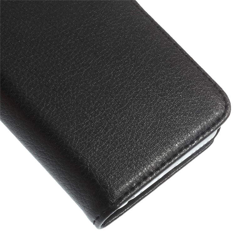 Litchi Texture PU Leather Wallet Stand Phone Shell for iPhone 6 4.7 inch - Black-8