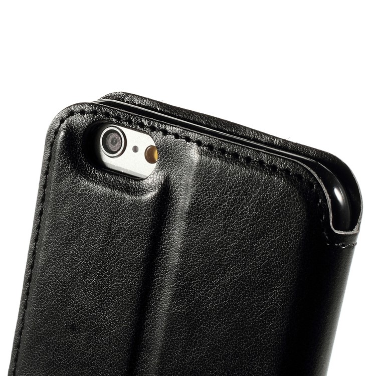 Roar Korea Noble View Window Leather Case for iPhone 6s 6 w/ Stand & Card Slot - Black-7