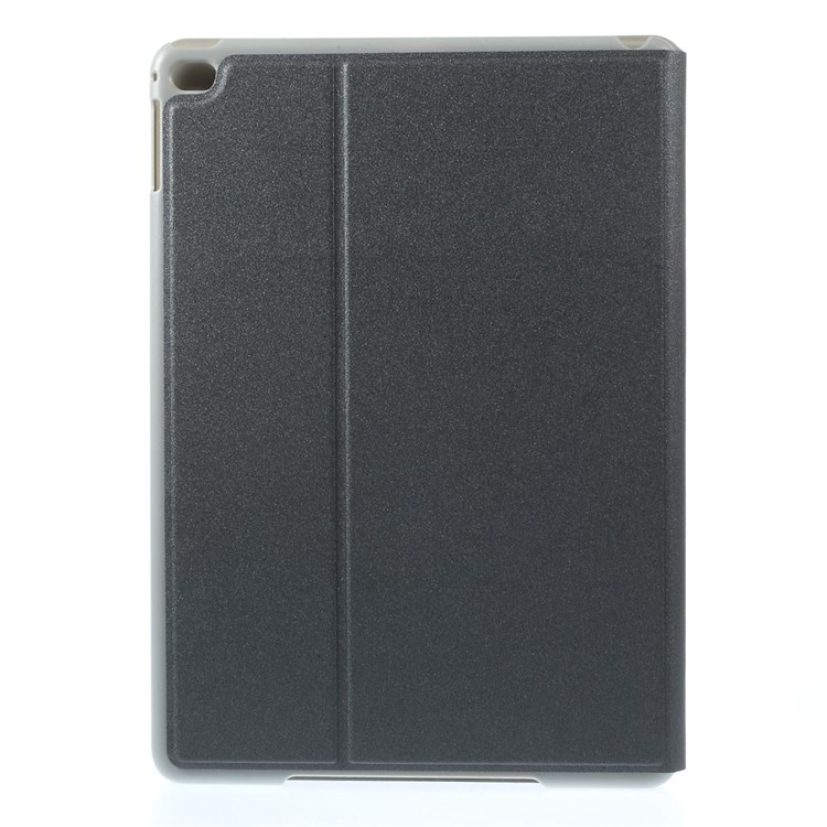 Sand-like Texture Leather Stand Shell for iPad Air 2 - Grey-3