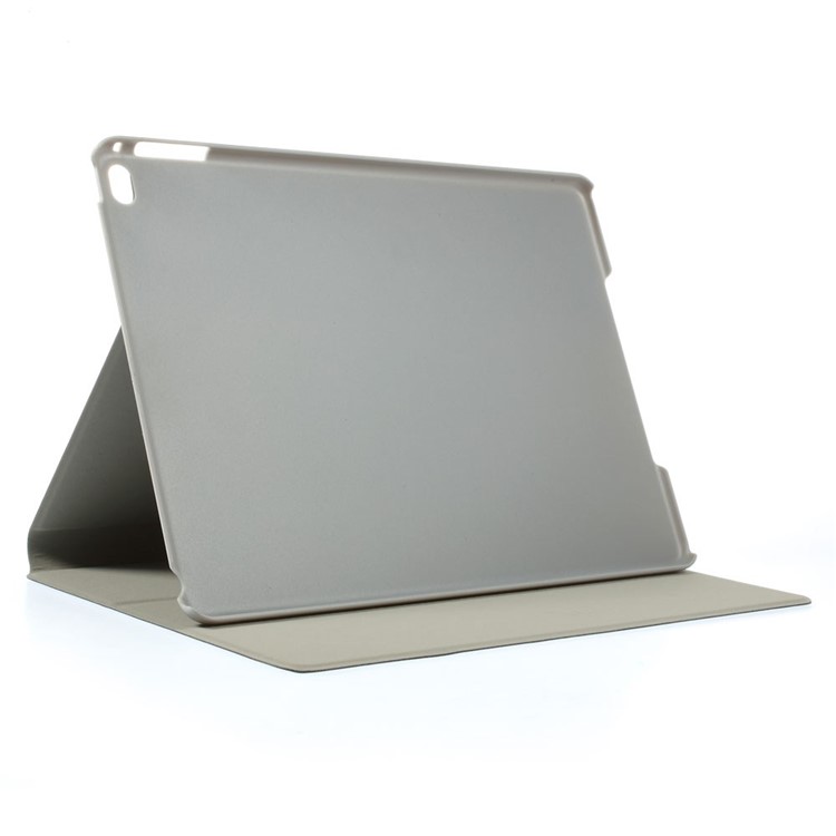 Sand-like Texture Leather Stand Shell for iPad Air 2 - Grey-4