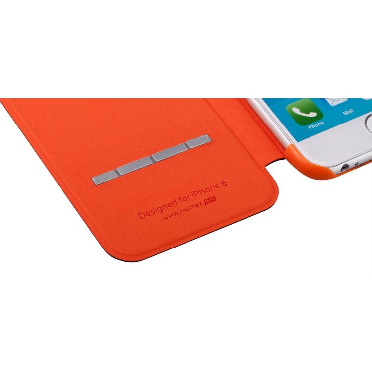 MOMAX Sportscar Window View Leather Flip Cover for iPhone 6 / 6s 4.7 inch - Red-10