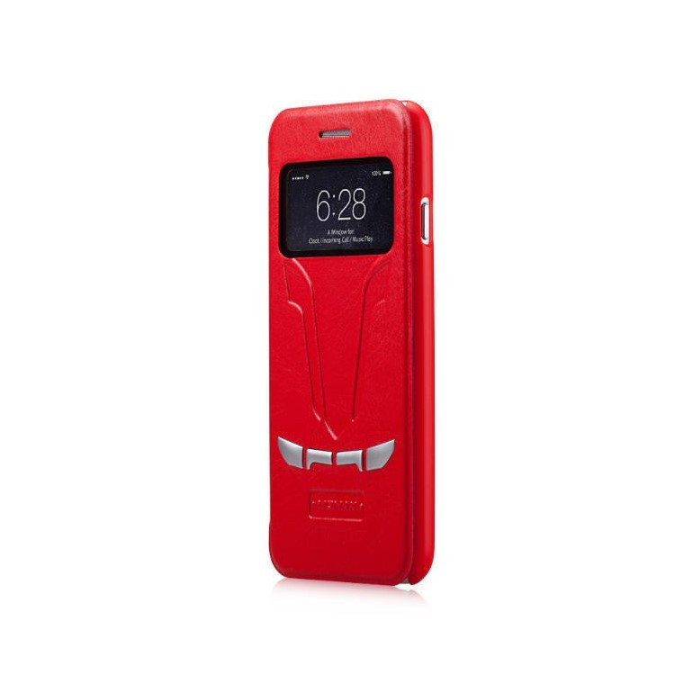 MOMAX Sportscar Window View Leather Flip Cover for iPhone 6 / 6s 4.7 inch - Red-3