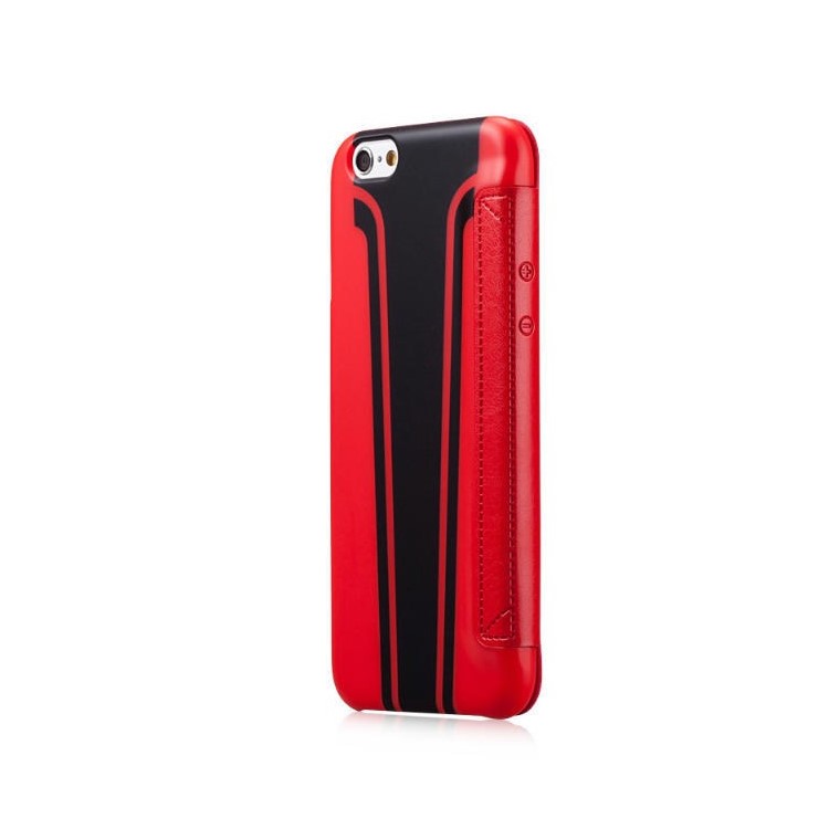 MOMAX Sportscar Window View Leather Flip Cover for iPhone 6 / 6s 4.7 inch - Red-4
