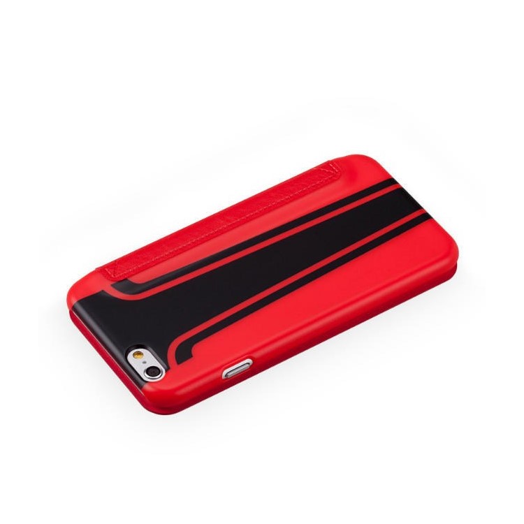 MOMAX Sportscar Window View Leather Flip Cover for iPhone 6 / 6s 4.7 inch - Red-9