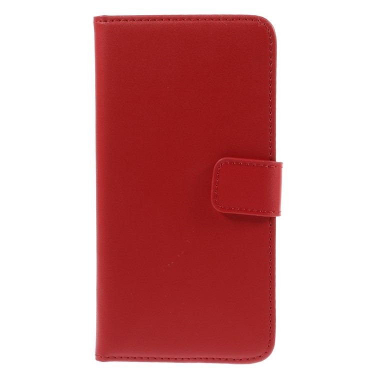 Genuine Split Wallet Stand Leather Case for iPhone 6s Plus / 6 Plus - Red-3