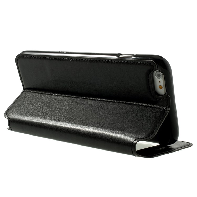 Roar Korea Noble View Window Leather Case for iPhone 6 Plus / 6s Plus w/ Card Slot - Black-4